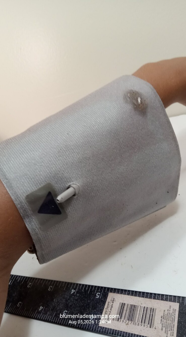 Replacement Blood Pressure Monitor Cuff Gray D-Ring Large Standard Arm 22-42cm